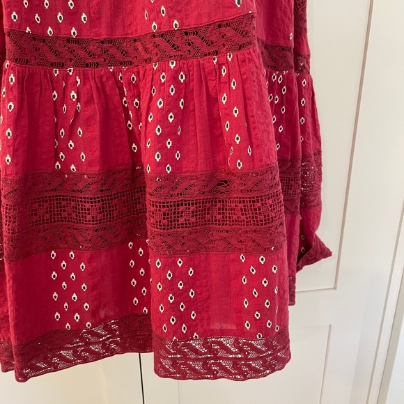 ❤️Love Shack Fancy Red Dress sz2❤️ - Picture 7 of 9